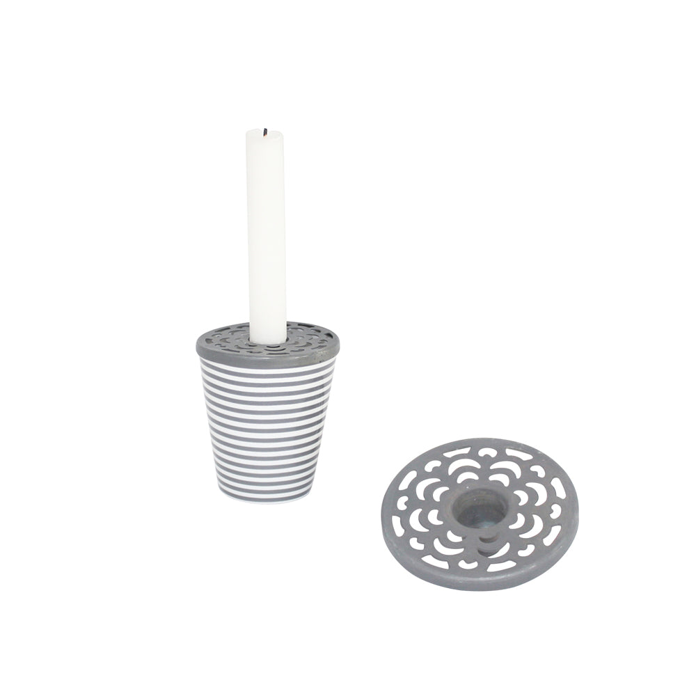 Krasilnikoff Kerzendeckel silber