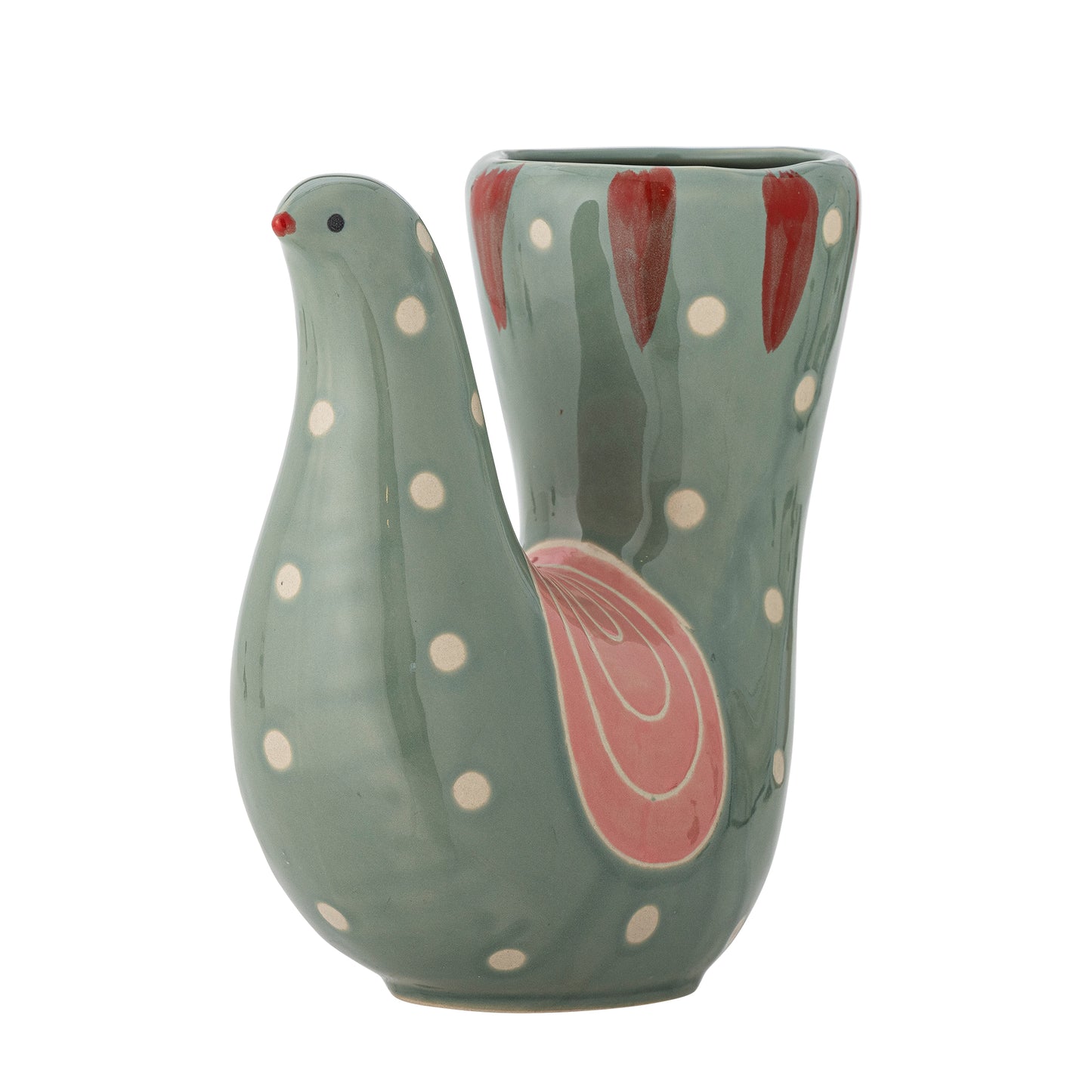 Vase "Trudy" Vogel blau