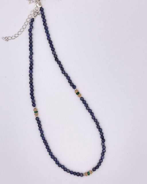 Kette blau Fine