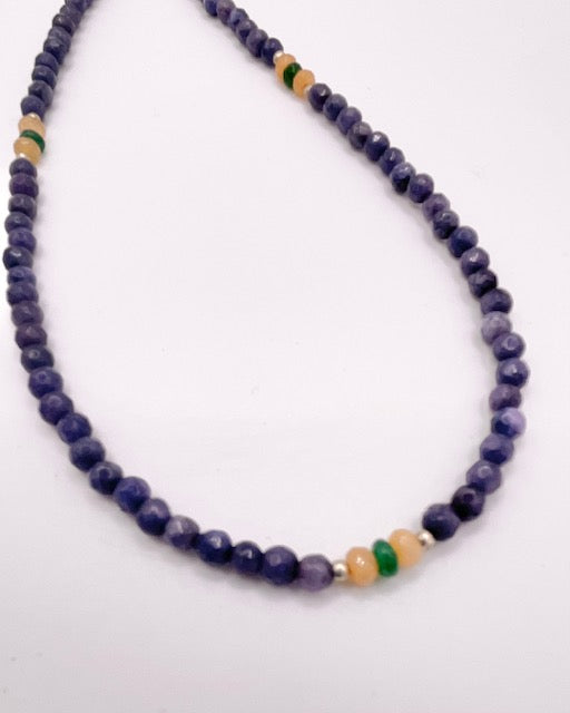Kette blau Fine