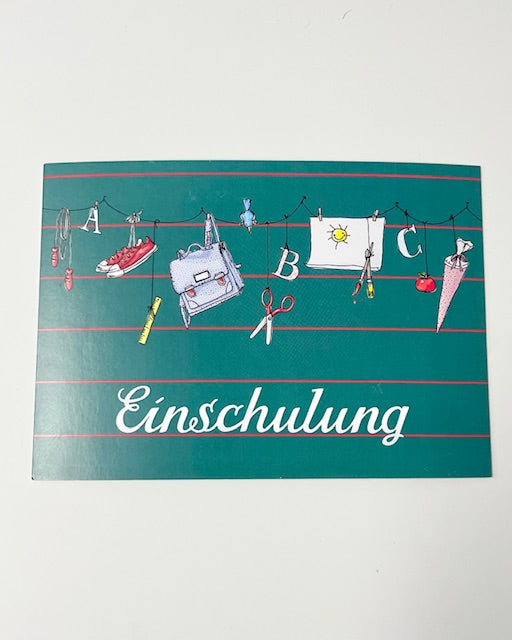 Postkarte "Einschulung" 2 Varianten