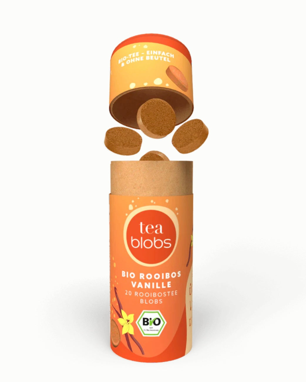 TeaBlobs Roiboos Vanille - fruchtiger Roiboos-Tee ohne Beutel