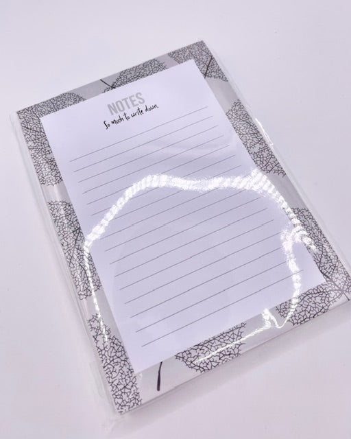 Notizzettel Block DIN6 zum Abreißen grau