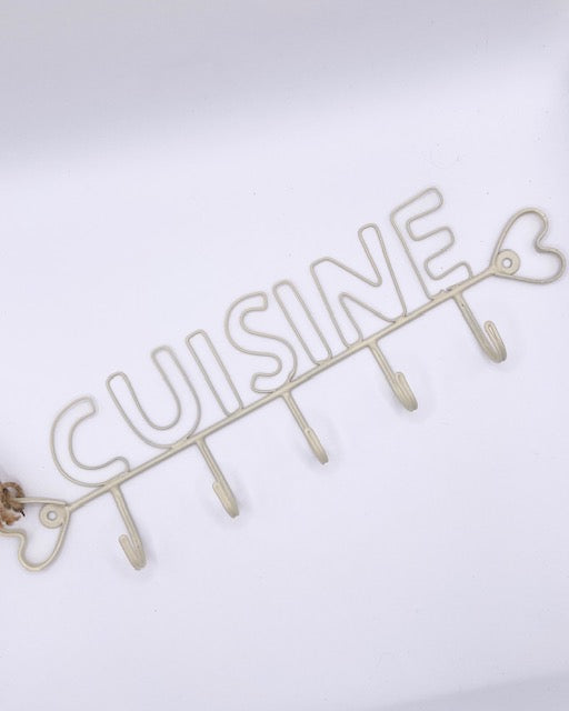 Krasilnikoff Hakenleiste creme "Cuisine"