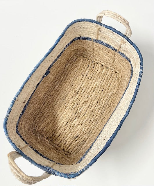 Handgefertigte Aufbewahrungskörbe aus Naturmaterialien - Zwei Größen