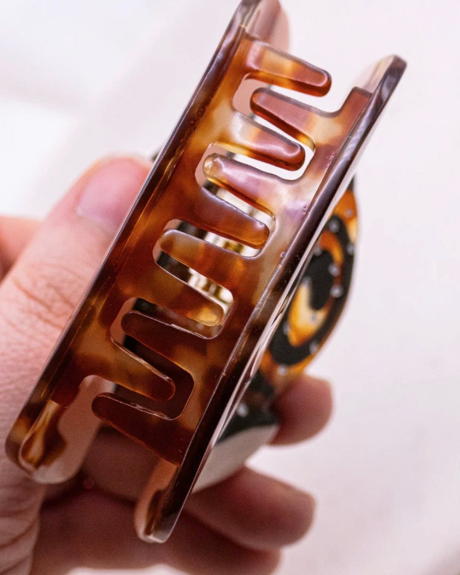 Haarklammer Haarkralle Zimtschnecke - Süßes Statement für dein Haar“