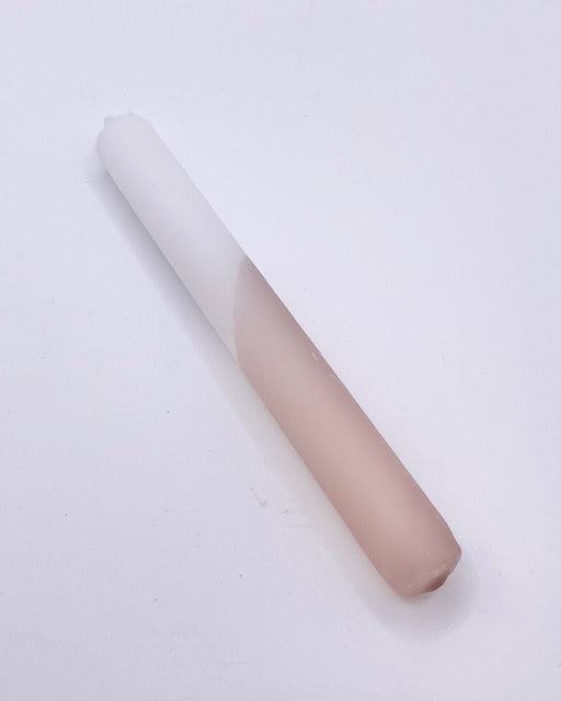 Stabkerze Dip Dye Kerze olive/rosa