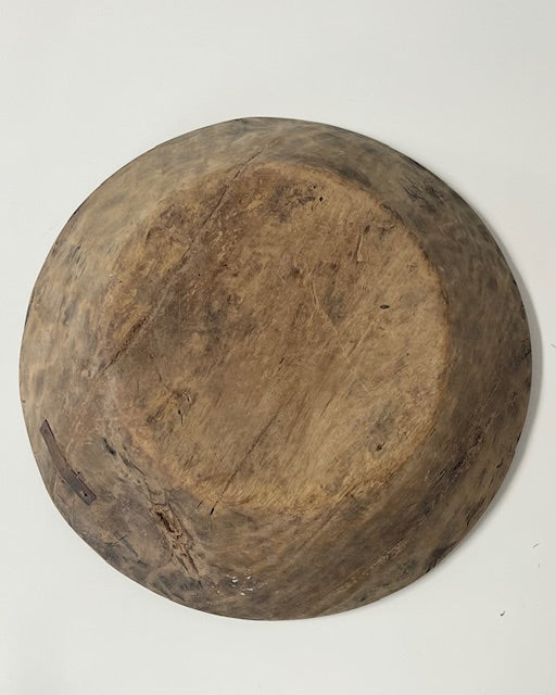 Natürliche Holzschale 2 – 35 cm | Handgefertigt & Einzigartig | Perfekt für Adventsdekorationen im skandinavischen Stil