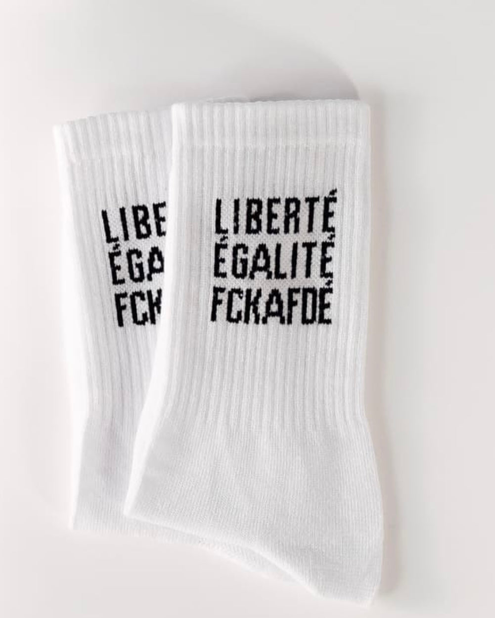 arrel - Statementsocke Liberté. Égalité. FCKAFDÉ.