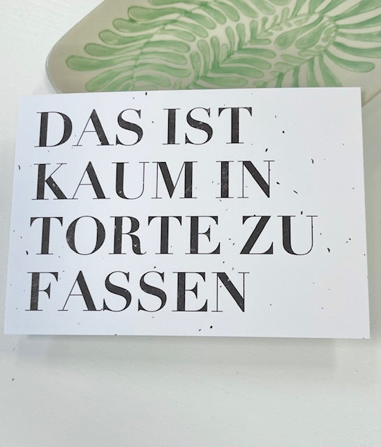 Postkarte "Das ist kaum..."