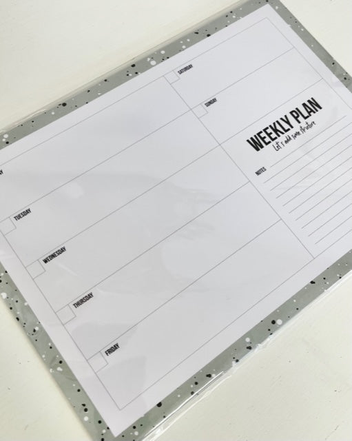 Abreiß - Wochenplaner grün DIN4