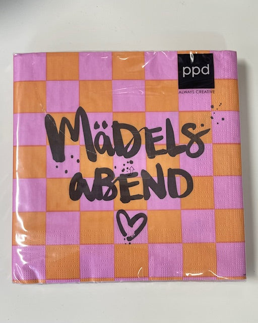 Servietten "Mädelsabend" pink orange