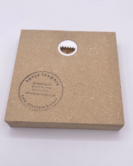 Handgemachte Holzschilder mit lustigen Sprüchen – dekorativ & einzigartig "Die Beste Zeit ist jetzt!" 7x7 cm