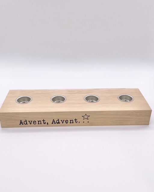 Kerzenbrett "Advent Advent.."