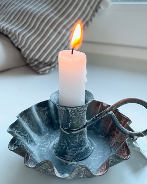 Nostalgischer Kerzenhalter Zink