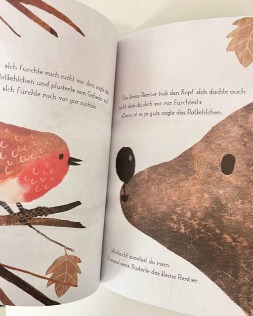 Kinderbuch Das kleine Rentier und das Rotkehlchen