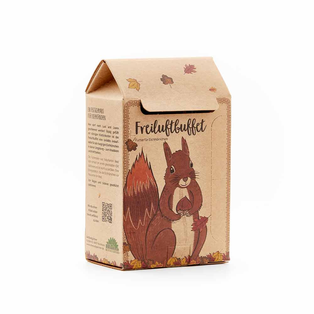Die Stadtgärtner Tierfutter Freiluftbuffet Eichhörnchen