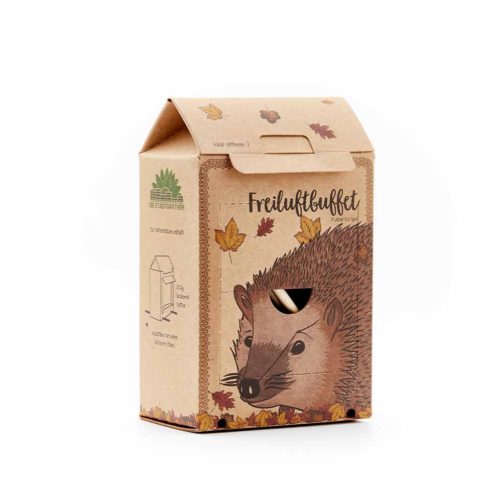 Die Stadtgärtner Tierfutter Freiluftbuffet Igel