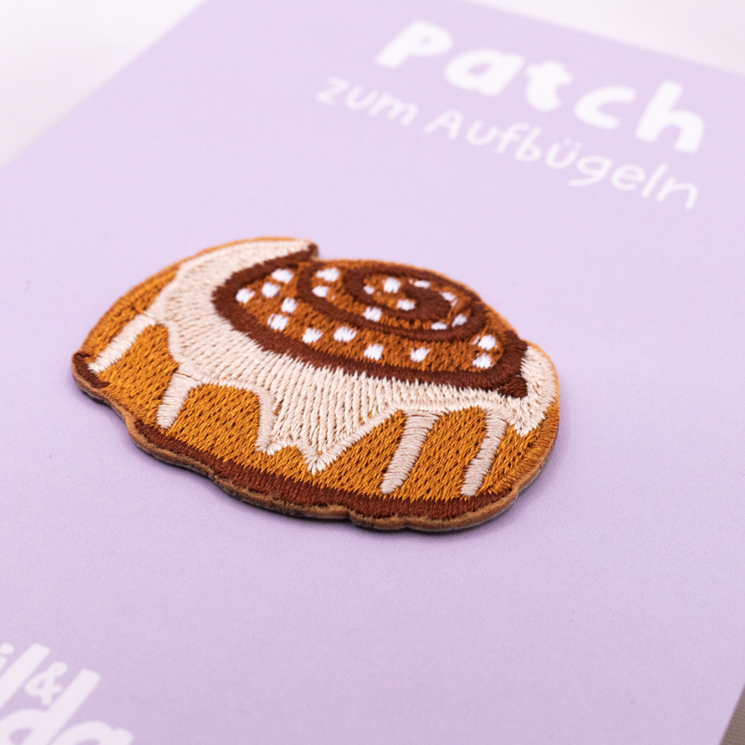 Patch „Zimtschnecke“ – kleines Glück zum Aufbügeln