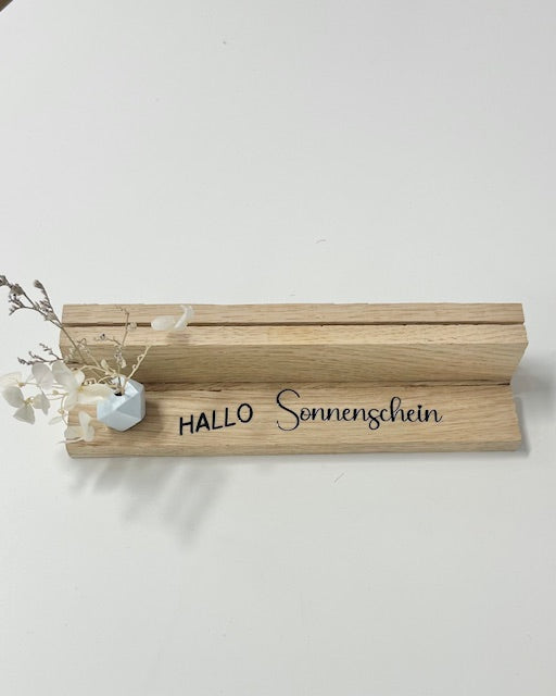 Kartenhalter "Sonnenschein" Holz