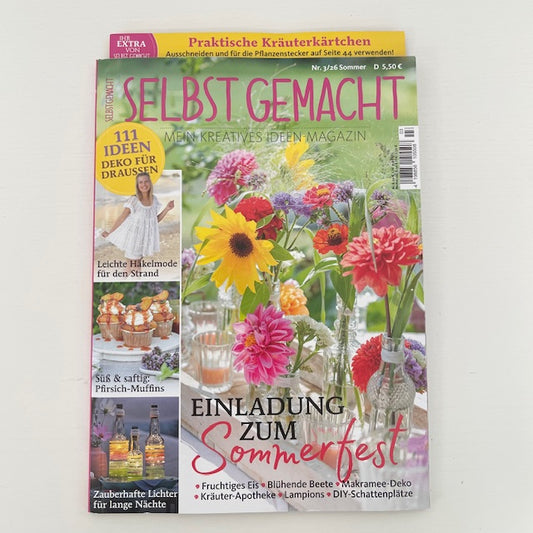 Zeitschrift Magazin DIY "Selbstgemacht" 03/26 Sommer