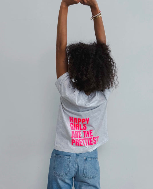 HAPPY GIRLS ARE THE PRETTIEST – Damen T-Shirt aus 100 % Baumwolle