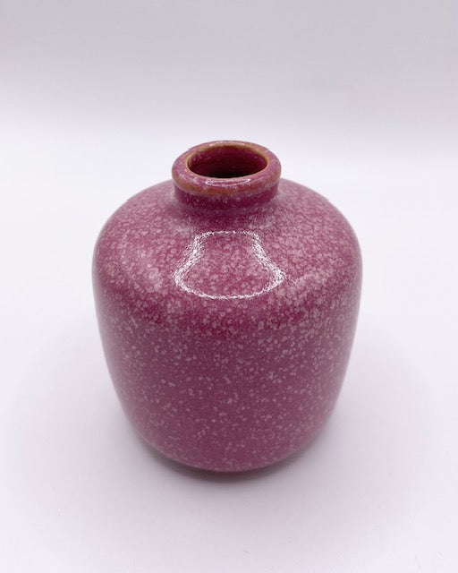 Bloomingville Mini Vase mauve/weiß