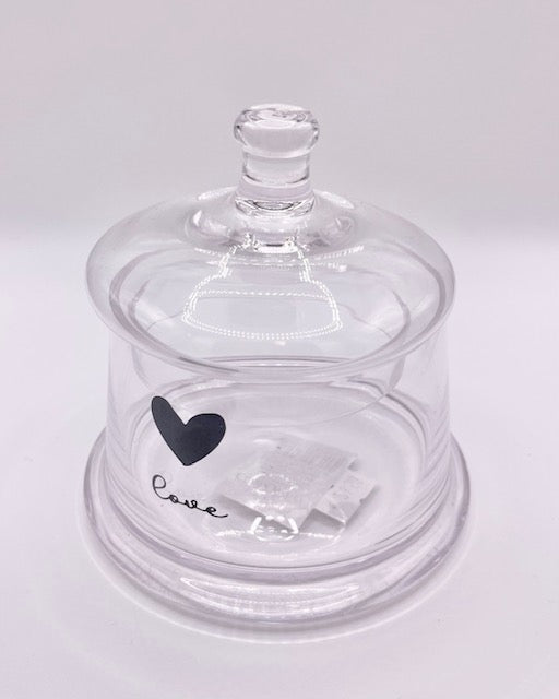 Glasbehälter mit Deckel "Love" Clayre & Eef