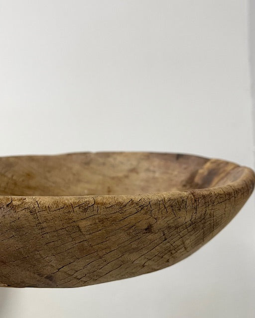Natürliche Holzschale 1 – 35 cm | Handgefertigt & Einzigartig | Perfekt für Adventsdekorationen im skandinavischen Stil