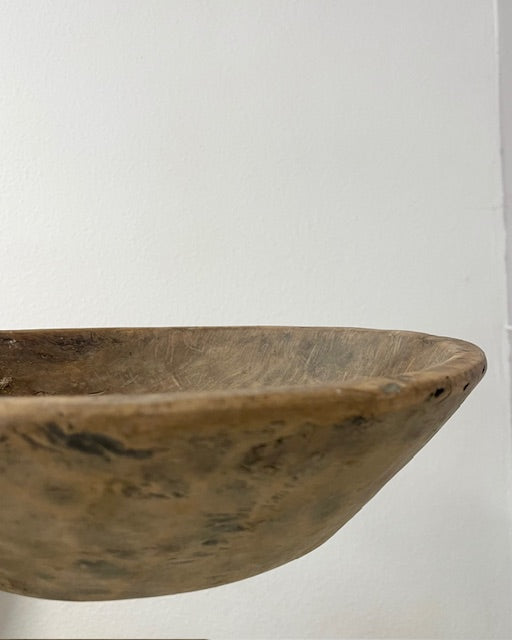 Natürliche Holzschale 2 – 35 cm | Handgefertigt & Einzigartig | Perfekt für Adventsdekorationen im skandinavischen Stil