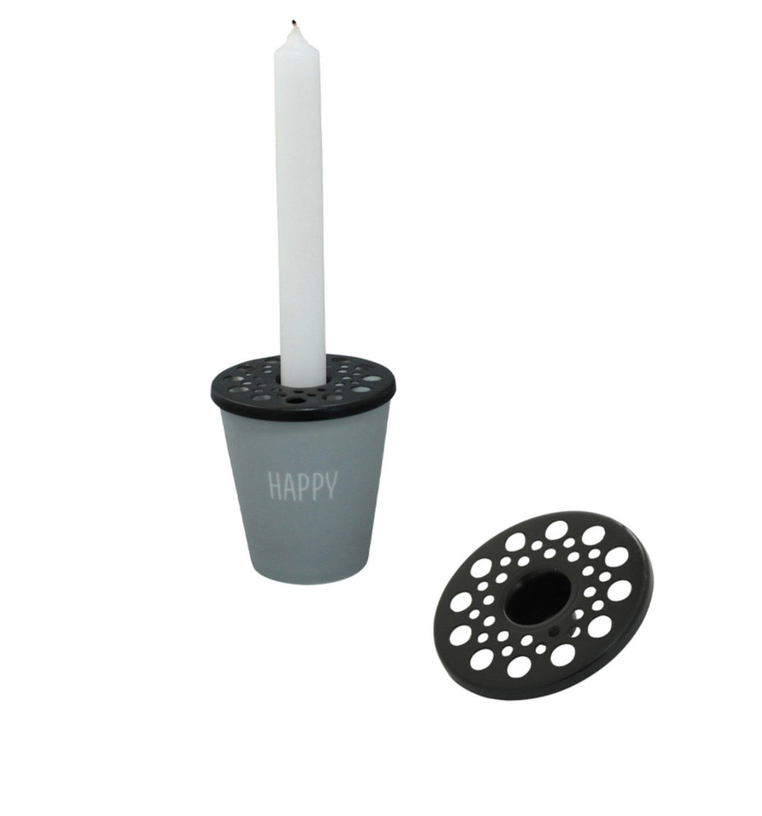 Krasilnikoff Kerzendeckel für Stabkerzen – Dekorative Aufsätze in 2 Farben | Für Happy Mugs & kreative Dekoideen