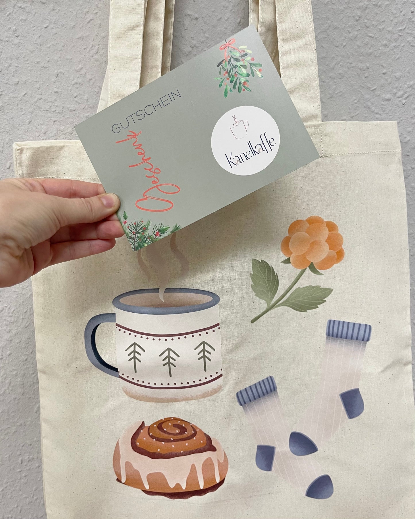 Die Geschenkidee: Herzlich. & Kanelkaffe - Zauberhafter Jutebeutel plus 15 EUR Verzehrgutschein