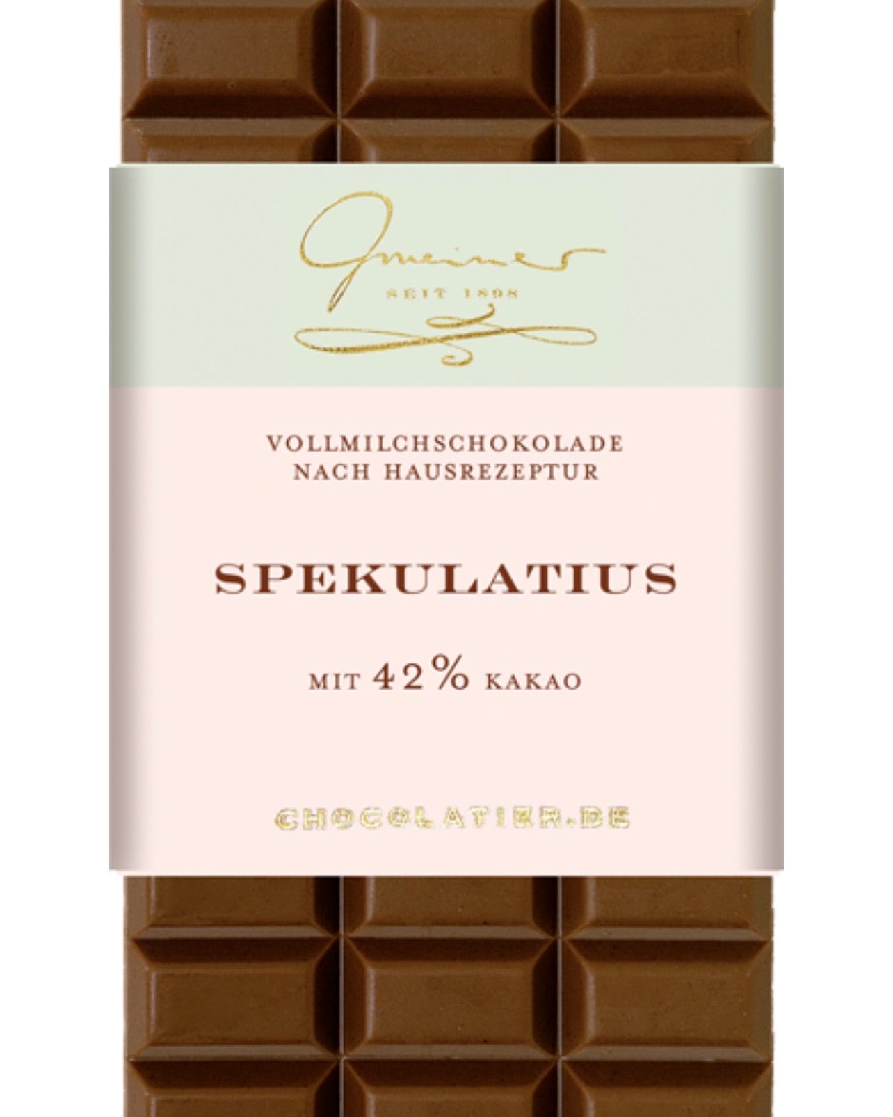 Handgeschöpfte Vollmilchschokolade Spekulatius