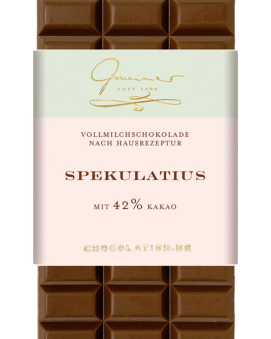 Handgeschöpfte Vollmilchschokolade Spekulatius