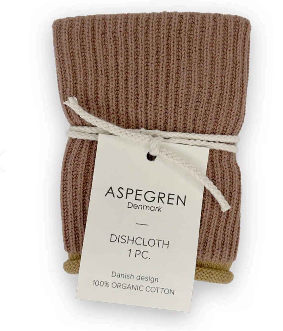 Aspegren Dishcloth „Ripple Roetbeer“ – Nachhaltiges Spültuch aus Baumwolle im skandinavischen Design