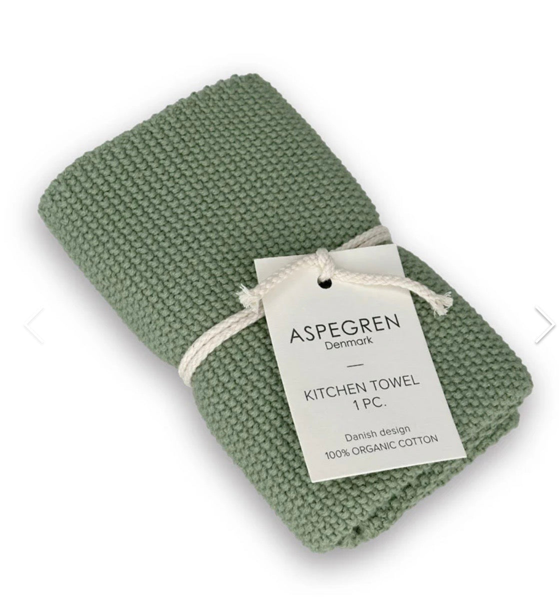 Aspegren gestricktes Kitchen Towel "Aloe" - Weiche Natürlichkeit im skandinavischen Design