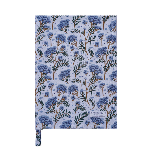 Krasilnikoff Küchentuch Tansy Flowers blau – 100% Baumwolle, 50 x 70 cm