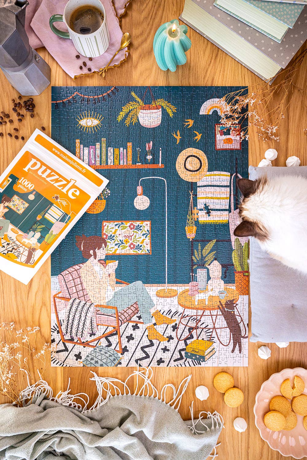 Maison Joliette Puzzle – 1000 Teile für gemütliche Herbsttage Wohnzimmer