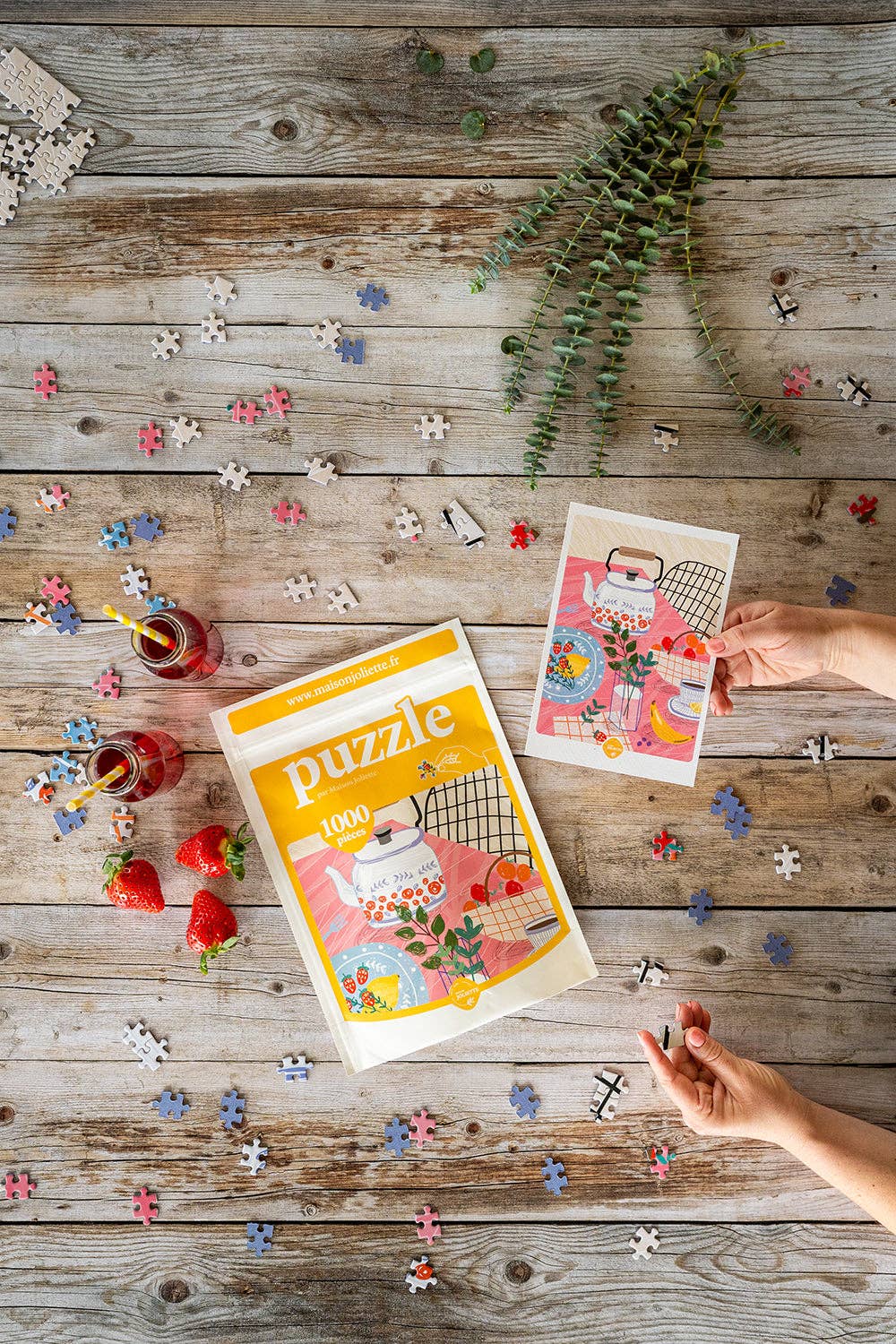 Maison Joliette Puzzle – 1000 Teile für gemütliche Herbsttage Tisch