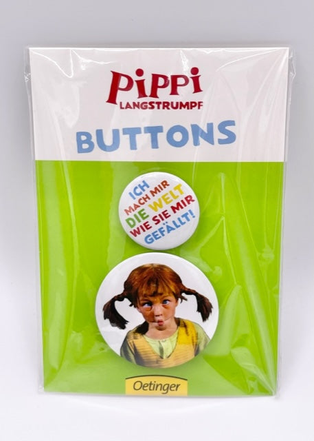 Pippi Langstrumpf-Buttons